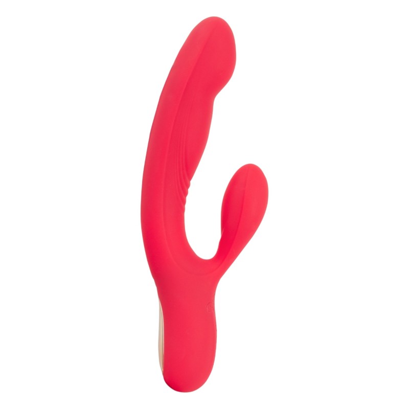 Smile Thumping Rabbit - akkus 3 motoros vibrátor (piros) 95127 termék bemutató kép