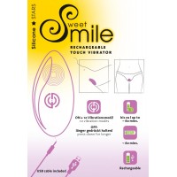 SMILE Touch - akkus hajlékony csiklóvibrátor (lila) 25517 termék bemutató kép