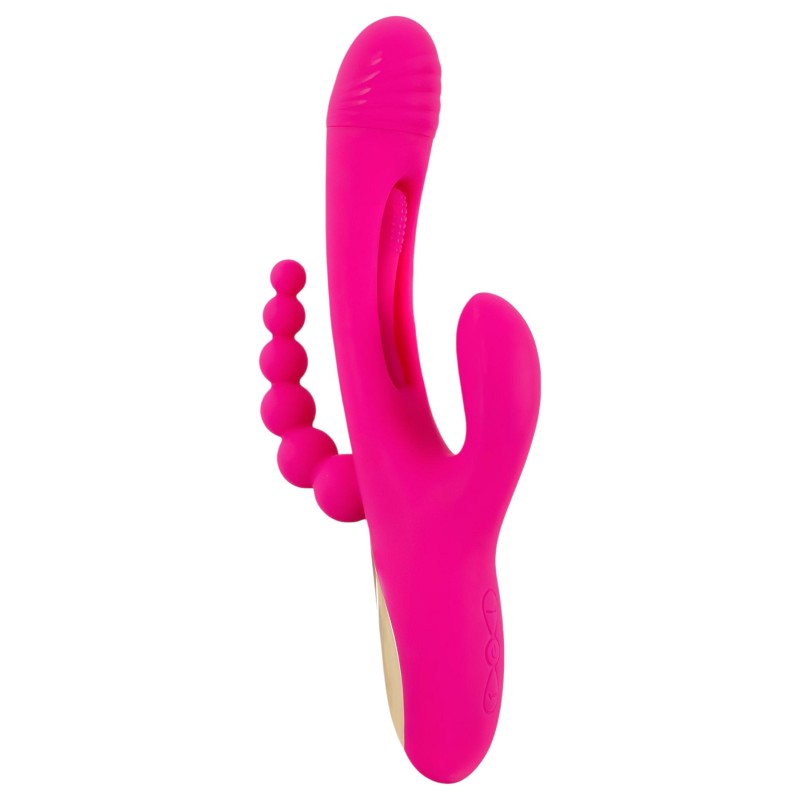 SMILE - tripla karos, nyelves vibrátor (pink) 119040 termék bemutató kép