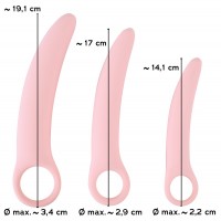 SMILE - Vaginal Trainers - dildó szett - rózsaszín (3 részes) 67187 termék bemutató kép