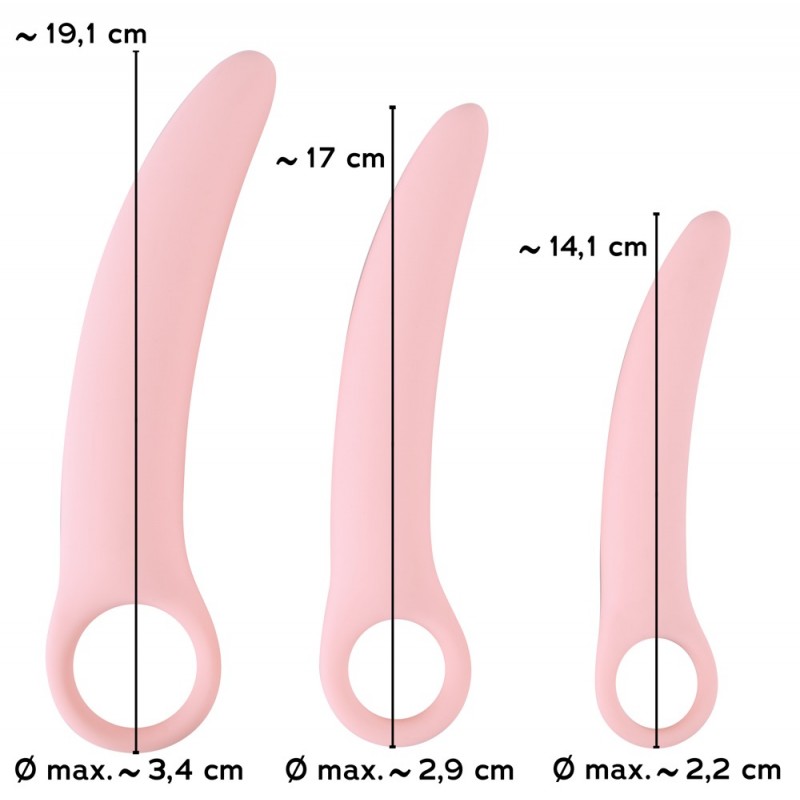SMILE - Vaginal Trainers - dildó szett - rózsaszín (3 részes) 67187 termék bemutató kép