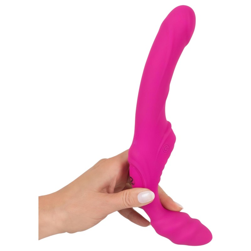 Strepless Strap-On - felcsatolható vibrátor (pink) 103000 termék bemutató kép