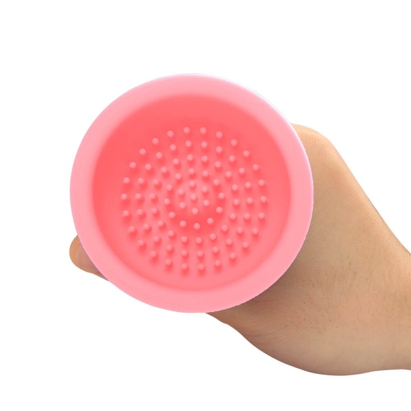 Sunfo - akkus mell vibrátor (pink) 74391 termék bemutató kép
