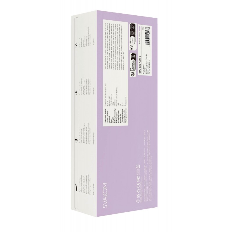 Svakom Amy 2 - akkus, vízálló G-pont vibrátor (lila) 82947 termék bemutató kép