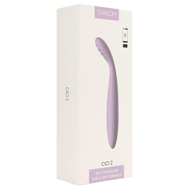 Svakom Cici 2 - App-vezérelt G-pont vibrátor (lila) 146824 termék bemutató kép