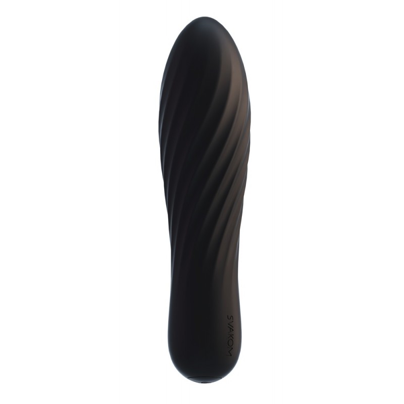Svakom Tulip - akkus, mini rúdvibrátor (fekete) 58534 termék bemutató kép