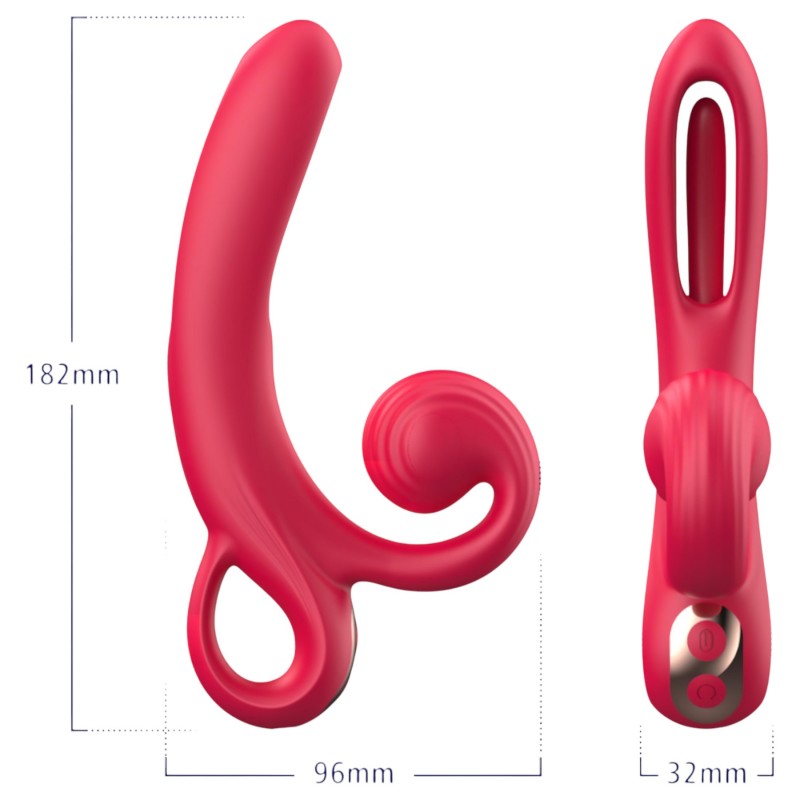 Sweet Play A4 csiklókaros vibrátor (piros) 97888 termék bemutató kép