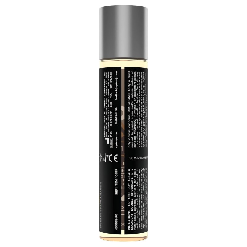 System JO - Gelato dupla csoki - ehető, vízbázisú síkosító (30 ml) 135966 termék bemutató kép