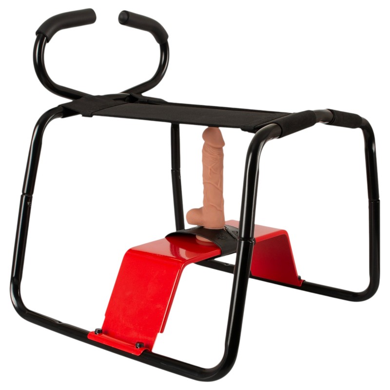 THE BANGER - Ultimate Sex Stool szexszék élethű dildóval (fekete) 145158 termék bemutató kép