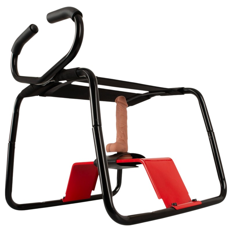THE BANGER - Ultimate Sex Stool szexszék élethű dildóval (fekete) 145160 termék bemutató kép