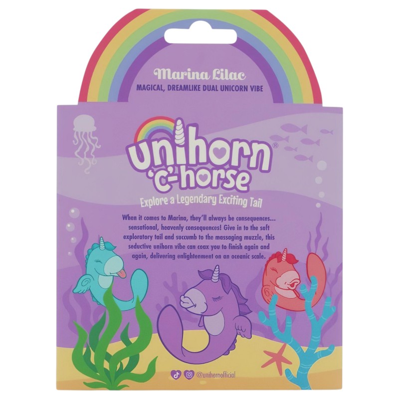 Unihorn C-Horse - G-pont és csiklóizgató vibrátor (lila) 145212 termék bemutató kép