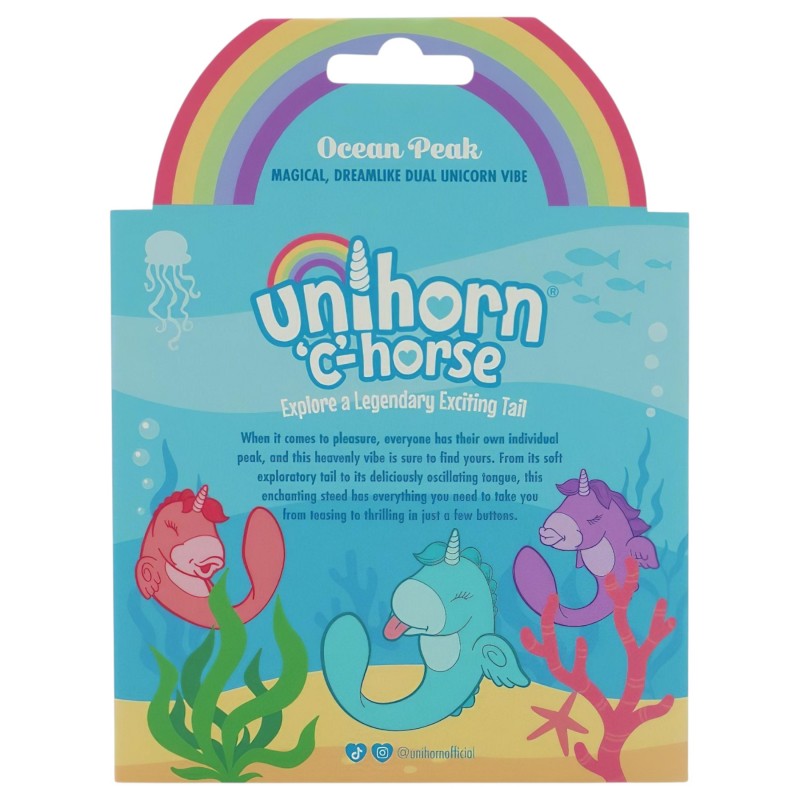 Unihorn C-Horse - G-pont és csiklóizgató vibrátor (türkiz) 145194 termék bemutató kép