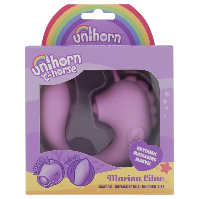 Unihorn C-Horse - G-pont és csiklóizgató vibrátor (lila) 145445 termék bemutató kép
