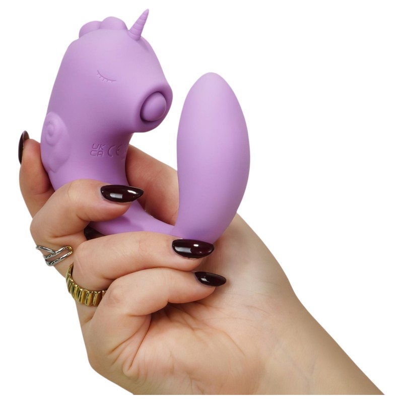 Unihorn C-Horse - G-pont és csiklóizgató vibrátor (lila) 145451 termék bemutató kép