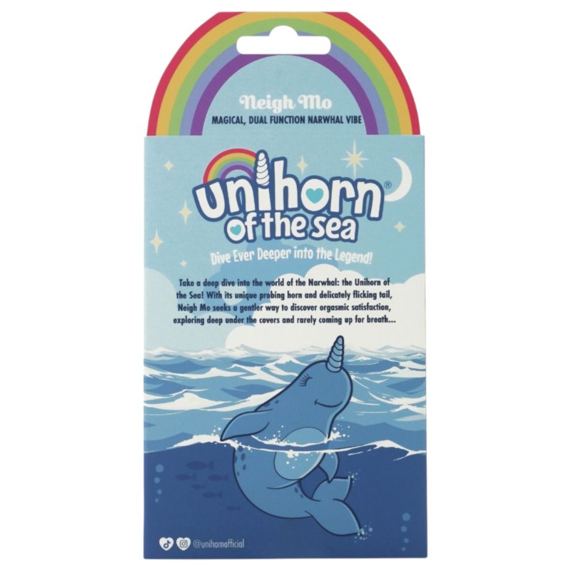 Unihorn Of The Sea - akkus narvál csiklóizgató vibrátor (kék) 119595 termék bemutató kép