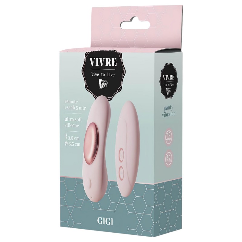 Vivre Gigi - akkus, rádiós bugyi vibrátor (pink) 114900 termék bemutató kép