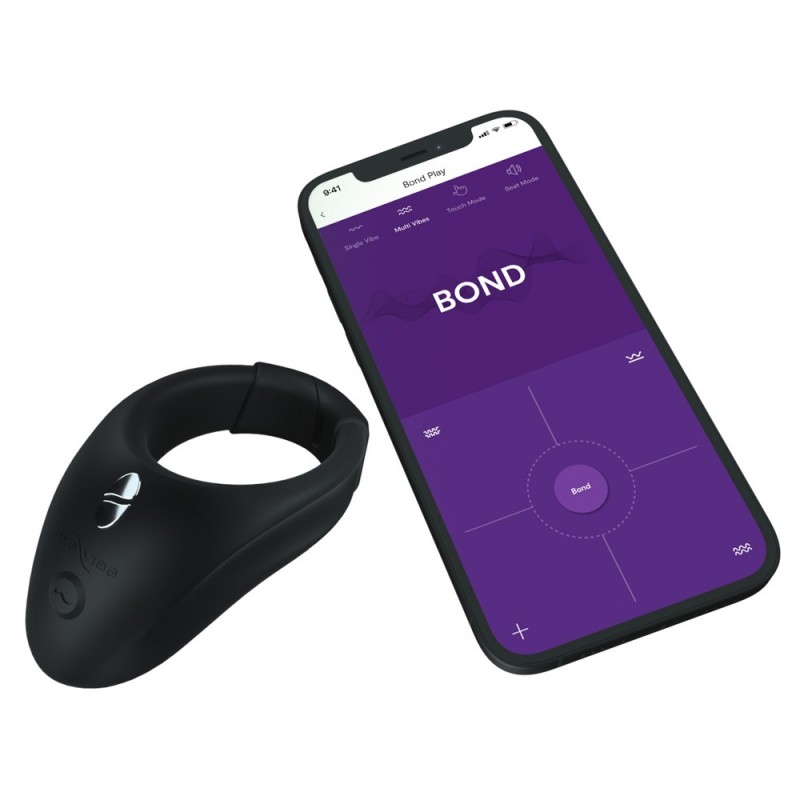 We-Vibe Bond - okos vibrációs péniszgyűrű (fekete) 46826 termék bemutató kép