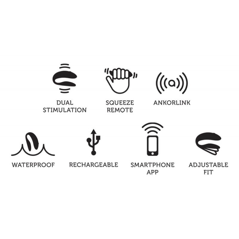 We-Vibe Chorus - akkus, okos párvibrátor (narancs) 69158 termék bemutató kép