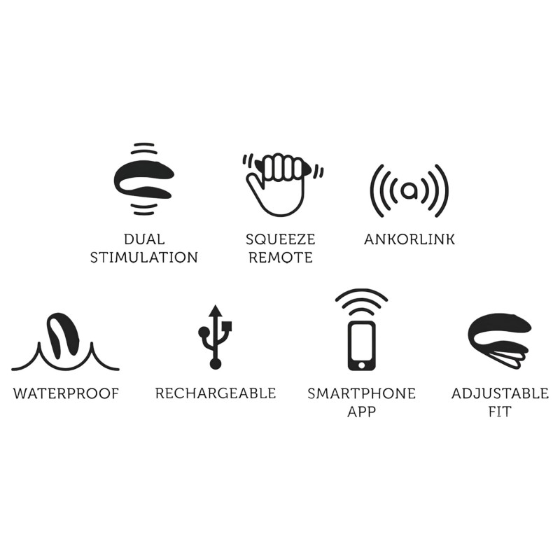 We-Vibe Chorus – App-vezérelt párvibrátor (narancs) 138494 termék bemutató kép
