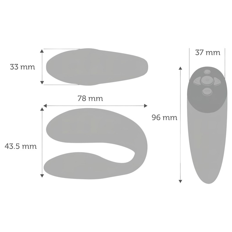 We-Vibe Chorus – App-vezérelt párvibrátor (narancs) 138493 termék bemutató kép