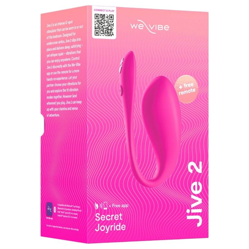 We-Vibe Jive 2 - viselhető, távirányítós G-pont vibrátor (rózsaszín) 171285 termék bemutató kép