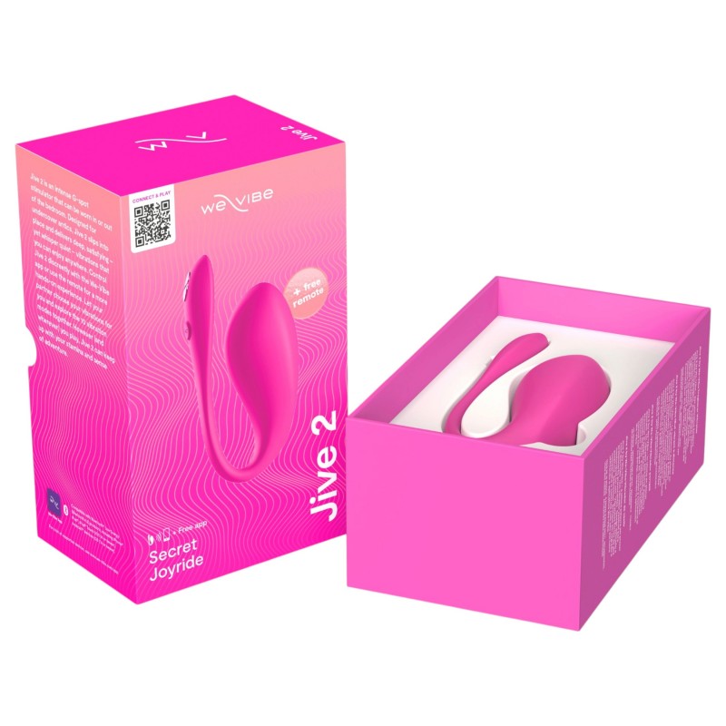 We-Vibe Jive 2 - viselhető, távirányítós G-pont vibrátor (rózsaszín) 171286 termék bemutató kép