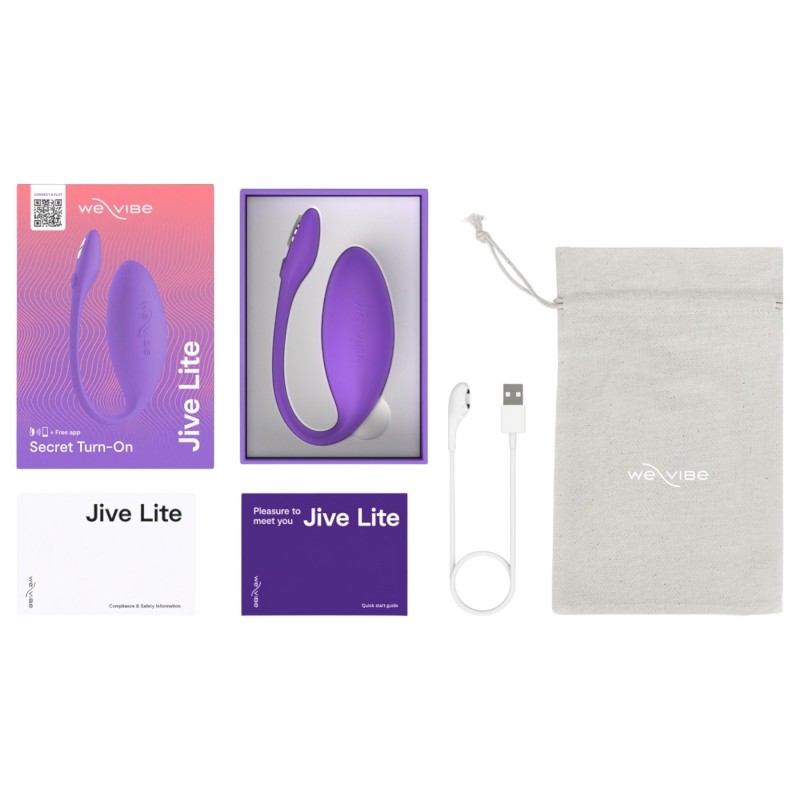 We-Vibe Jive Lite - hordható app-vezérelt vibrotojás (lila) 162261 termék bemutató kép