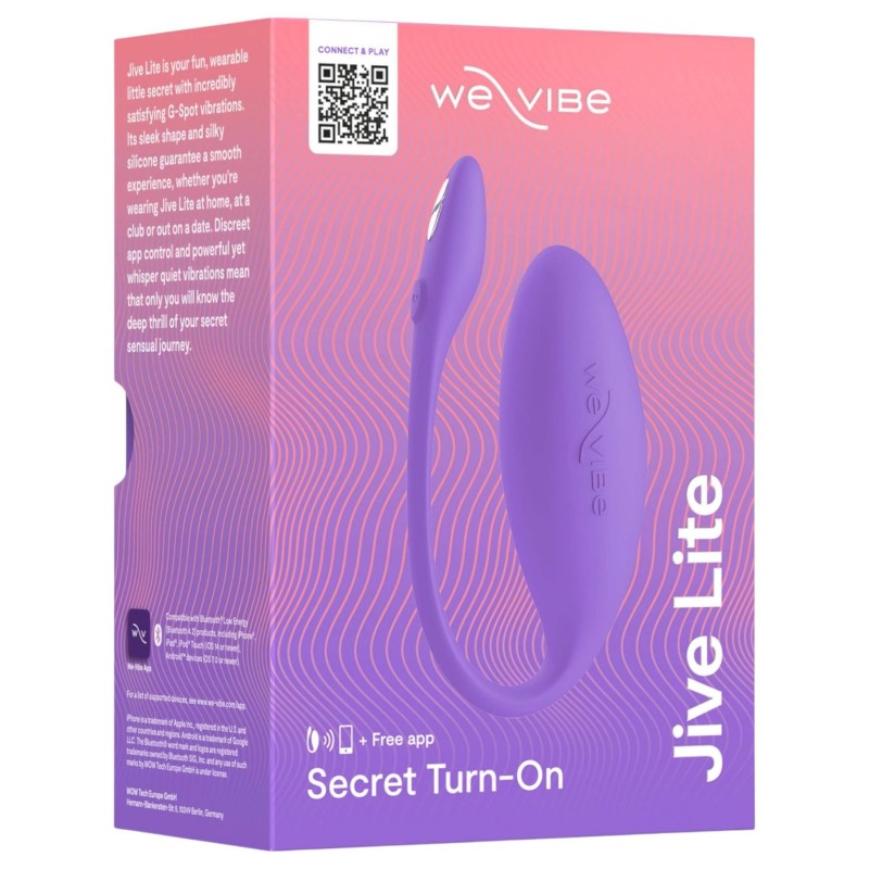 We-Vibe Jive Lite - hordható app-vezérelt vibrotojás (lila) 162262 termék bemutató kép