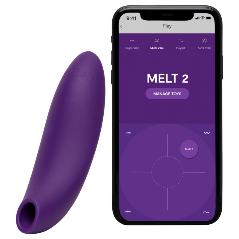 We-Vibe Melt 2 - App-vezérelt léghullámos csiklóizgató (lila) 146864 termék bemutató kép