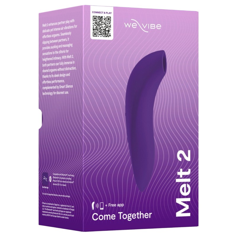 We-Vibe Melt 2 - App-vezérelt léghullámos csiklóizgató (lila) 139963 termék bemutató kép