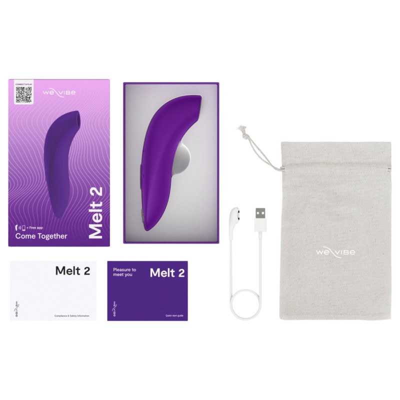 We-Vibe Melt 2 - App-vezérelt léghullámos csiklóizgató (lila) 139969 termék bemutató kép