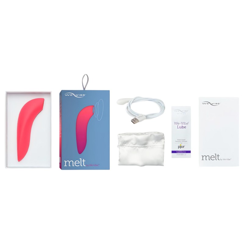 We-Vibe Melt – App-vezérelt léghullámos csiklóizgató (korall) 138764 termék bemutató kép