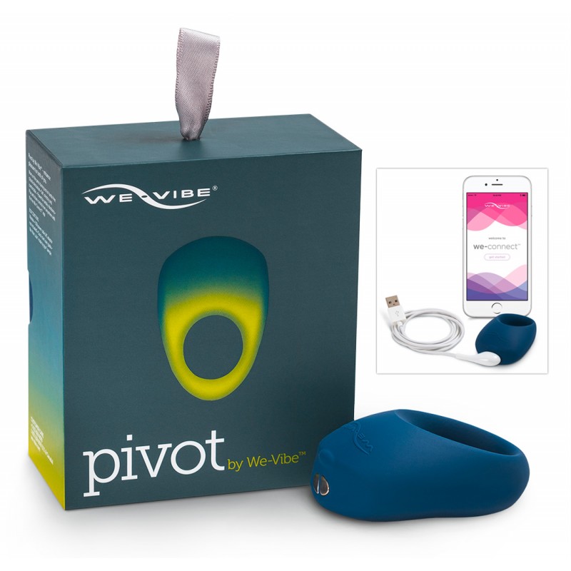 We-Vibe Pivot - akkus, vibrációs péniszgyűrű (éjkék) 13008 termék bemutató kép