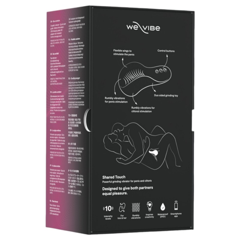 We-Vibe Shared Touch - okos párvibrátor (fekete) 151263 termék bemutató kép