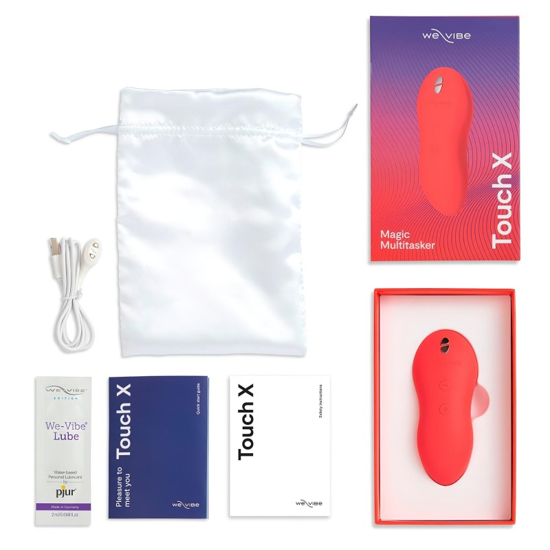 We-Vibe Touch X - akkus, vízálló csikló vibrátor (korall) 116535 termék bemutató kép