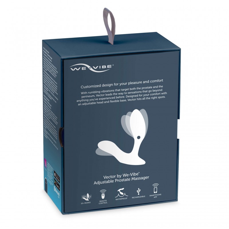 We-Vibe Vector - akkus, okos anál vibrátor (fekete) 32029 termék bemutató kép