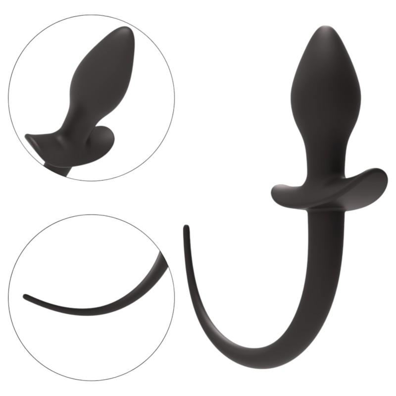 Wild Play - anál plug farokkal (fekete) 97893 termék bemutató kép