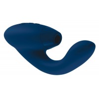 Womanizer Duo - vízálló G-pont vibrátor és csiklóizgató egyben (kék) 40624 termék bemutató kép