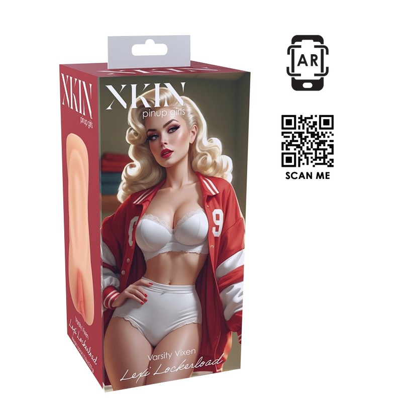 XKIN Lexi Lockerload - élethű műpunci maszturbátor (natúr) 128544 termék bemutató kép