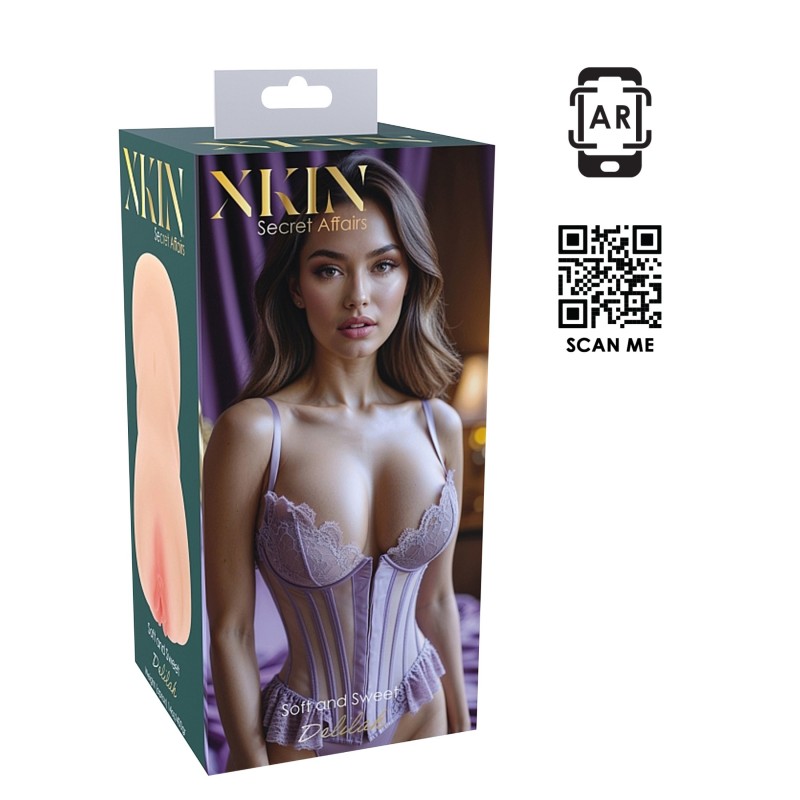 XKIN Sweet Delilah - élethű műpunci maszturbátor (natúr) 128537 termék bemutató kép