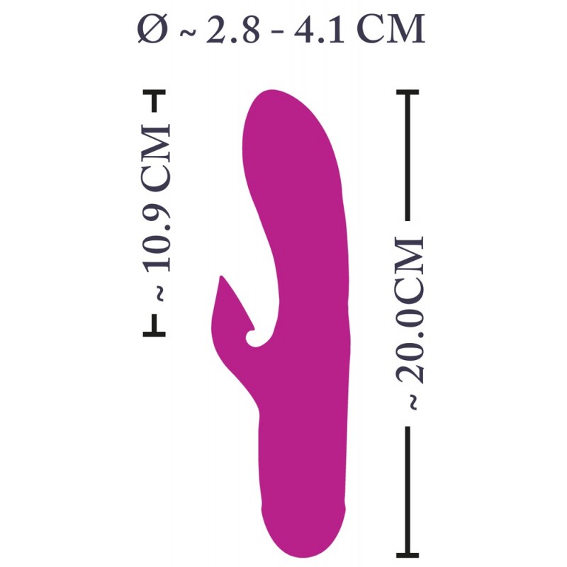 XOUXOU - akkus, csiklószívós G-pont vibrátor (pink) 42845 termék bemutató kép