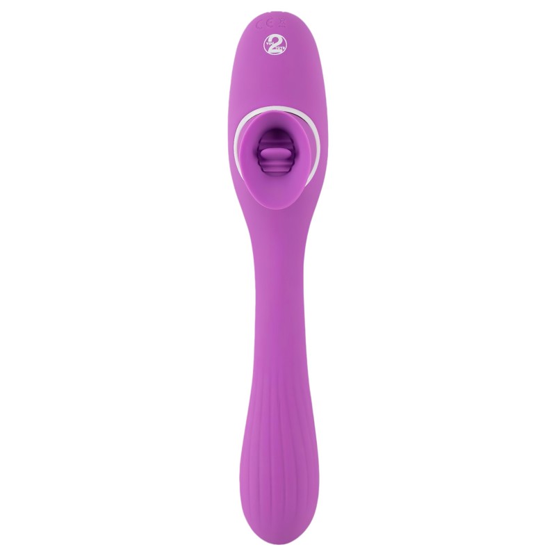 You2Toys 2 Function Vibe - akkus 2in1 vibrátor (lila) 98473 termék bemutató kép
