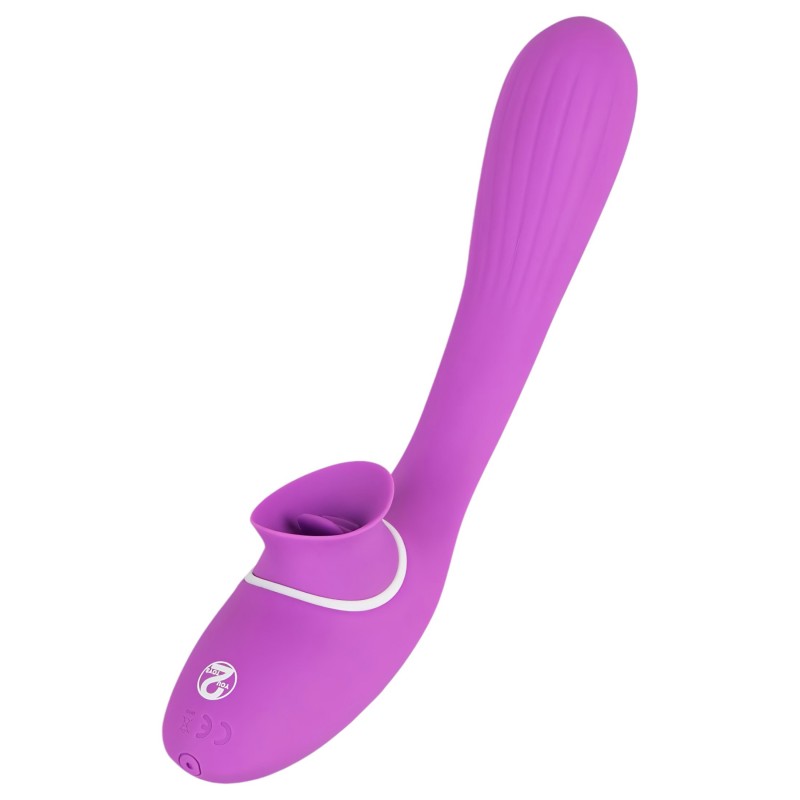 You2Toys 2 Function Vibe - akkus 2in1 vibrátor (lila) 98476 termék bemutató kép
