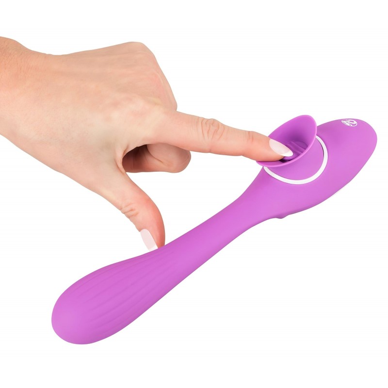 You2Toys 2 Function Vibe - akkus 2in1 vibrátor (lila) 98477 termék bemutató kép