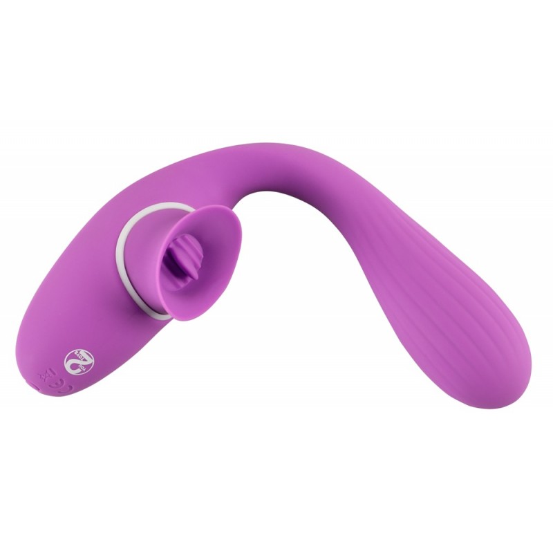 You2Toys 2 Function Vibe - akkus 2in1 vibrátor (lila) 62354 termék bemutató kép