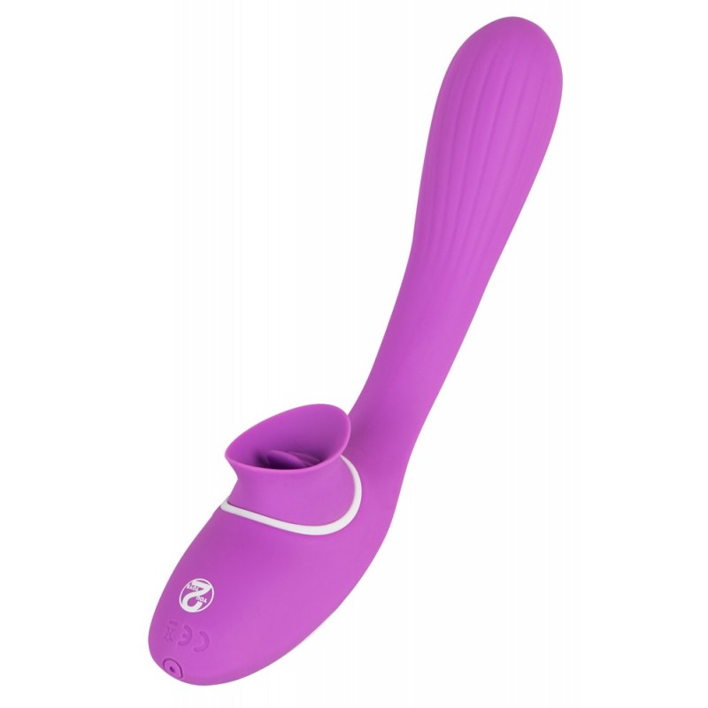 You2Toys 2 Function Vibe - akkus 2in1 vibrátor (lila) 62356 termék bemutató kép