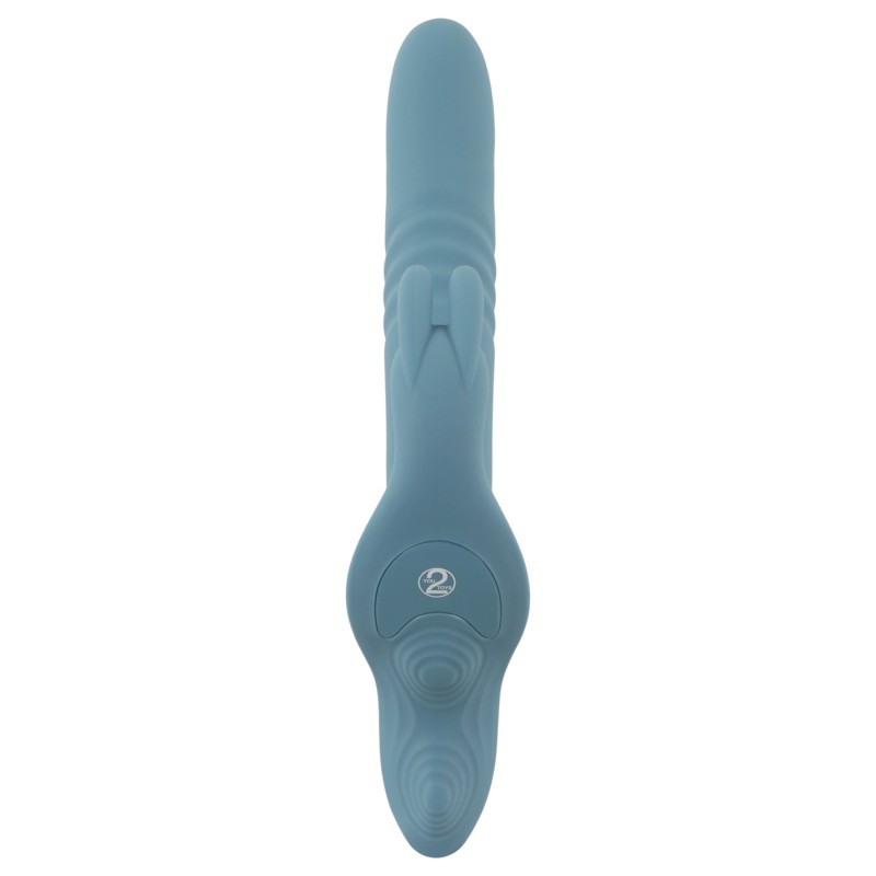 You2Toys - 3 részes felcsatolható nyuszis lökővibrátor távirányítóval (kék) 145050 termék bemutató kép