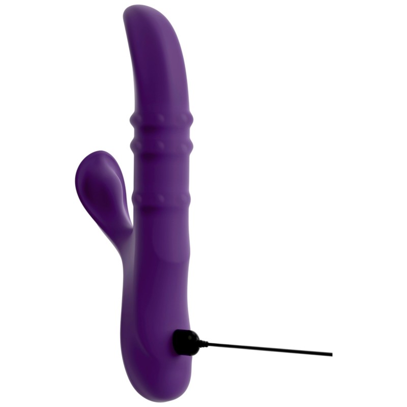 You2Toys - bólogató, mozgó gyűrűs csiklókaros vibrátor (lila) 171734 termék bemutató kép