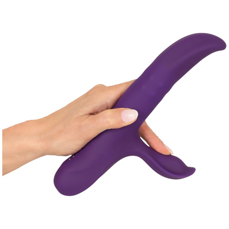 You2Toys - bólogató, mozgó gyűrűs csiklókaros vibrátor (lila) 171736 termék bemutató kép