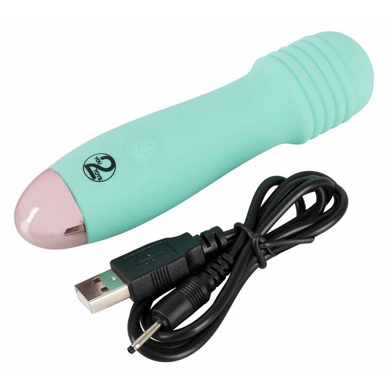 You2Toys - Cuties Mini Wand - akkus, mini masszírozó vibrátor (zöld) 136572 termék bemutató kép